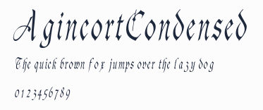 AgincortCondensed預覽圖