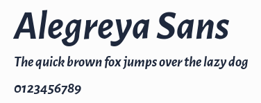 Alegreya Sans預覽圖