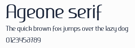 Ageone serif預覽圖