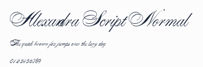 Alexandra Script Normal預覽圖