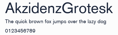 AkzidenzGrotesk