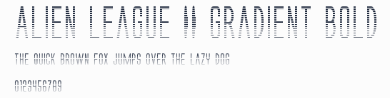 Alien League II Gradient Bold