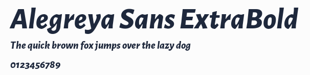 Alegreya Sans ExtraBold預覽圖