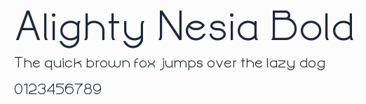 Alighty Nesia Bold預覽圖