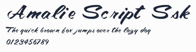 Amalie Script Ssk預覽圖