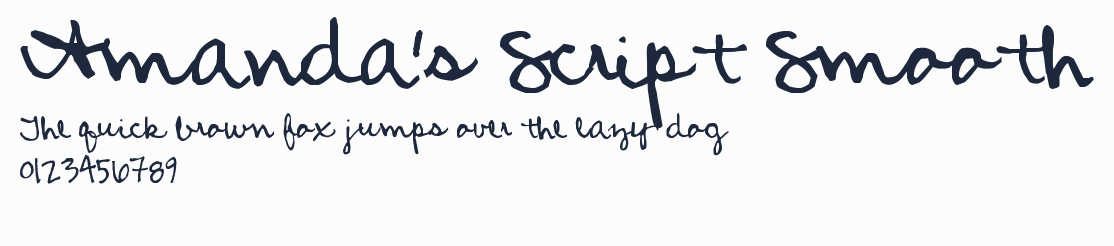 Amanda's Script Smooth預覽圖