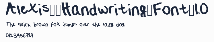 Alexis__Handwriting_Font_1.0預覽圖