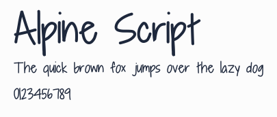 Alpine Script預覽圖
