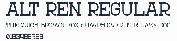 Alt Ren Regular預覽圖