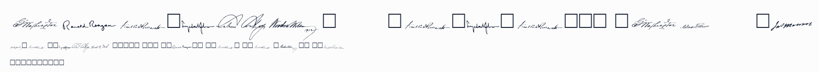 American Presidents SAMPLE