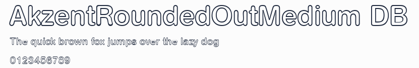 AkzentRoundedOutMedium DB預覽圖