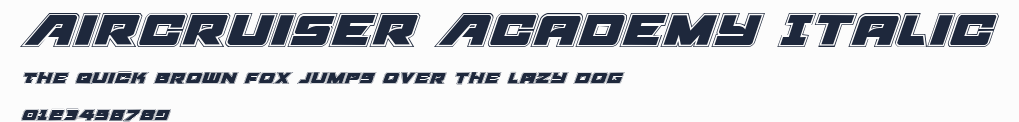 Aircruiser Academy Italic預覽圖