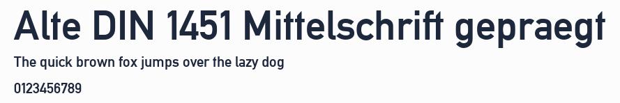 Alte DIN 1451 Mittelschrift gepraegt預覽圖