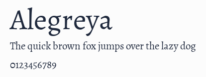 Alegreya預覽圖