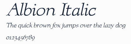 Albion Italic預覽圖