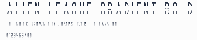 Alien League Gradient Bold