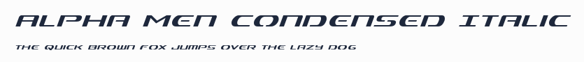 Alpha Men Condensed Italic預覽圖