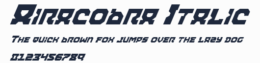 Airacobra Italic預覽圖