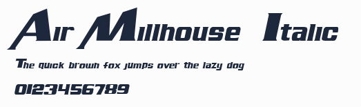 Air Millhouse  Italic預覽圖