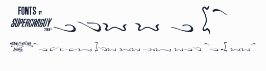 Aero Font One Swash預覽圖