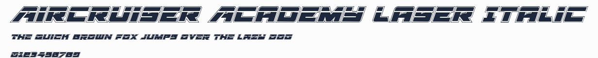 Aircruiser Academy Laser Italic預覽圖