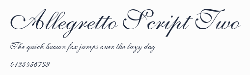 Allegretto Script Two預覽圖