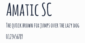 Amatic SC預覽圖