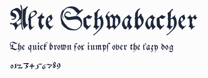 Alte Schwabacher預覽圖
