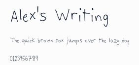 Alex's Writing預覽圖