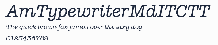 AmTypewriterMdITCTT預覽圖