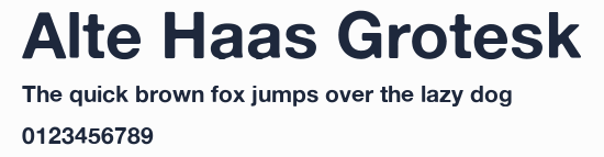 Alte Haas Grotesk