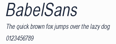 BabelSans預覽圖