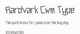 Aardvark Cwm Type預覽圖