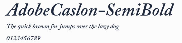 AdobeCaslon-SemiBold預覽圖