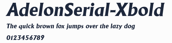 AdelonSerial-Xbold預覽圖