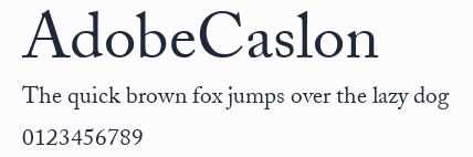 AdobeCaslon
