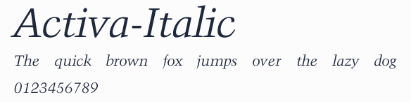 Activa-Italic預覽圖