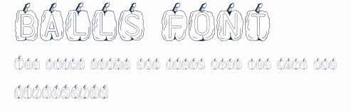 BALLS FONT預覽圖