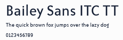 Bailey Sans ITC TT預覽圖