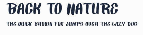 BACK TO NATURE預覽圖