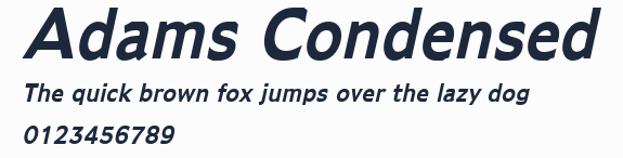 Adams Condensed預覽圖