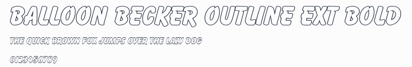 Balloon Becker Outline Ext Bold