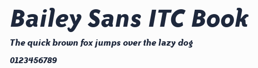 Bailey Sans ITC Book預覽圖