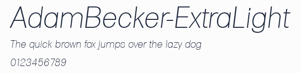 AdamBecker-ExtraLight預覽圖