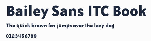 Bailey Sans ITC Book預覽圖