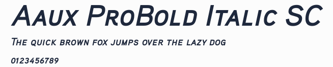 Aaux ProBold Italic SC預覽圖