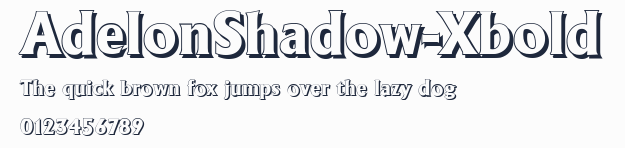 AdelonShadow-Xbold預覽圖