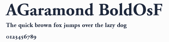 AGaramond BoldOsF