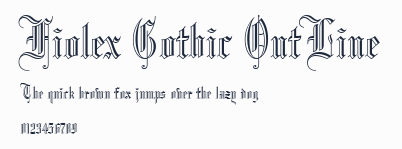 Fiolex Gothic OutLine預覽圖