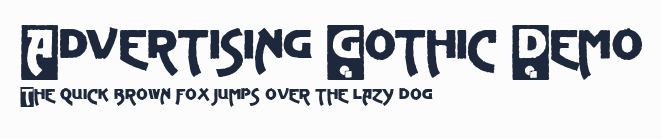 Advertising Gothic Demo